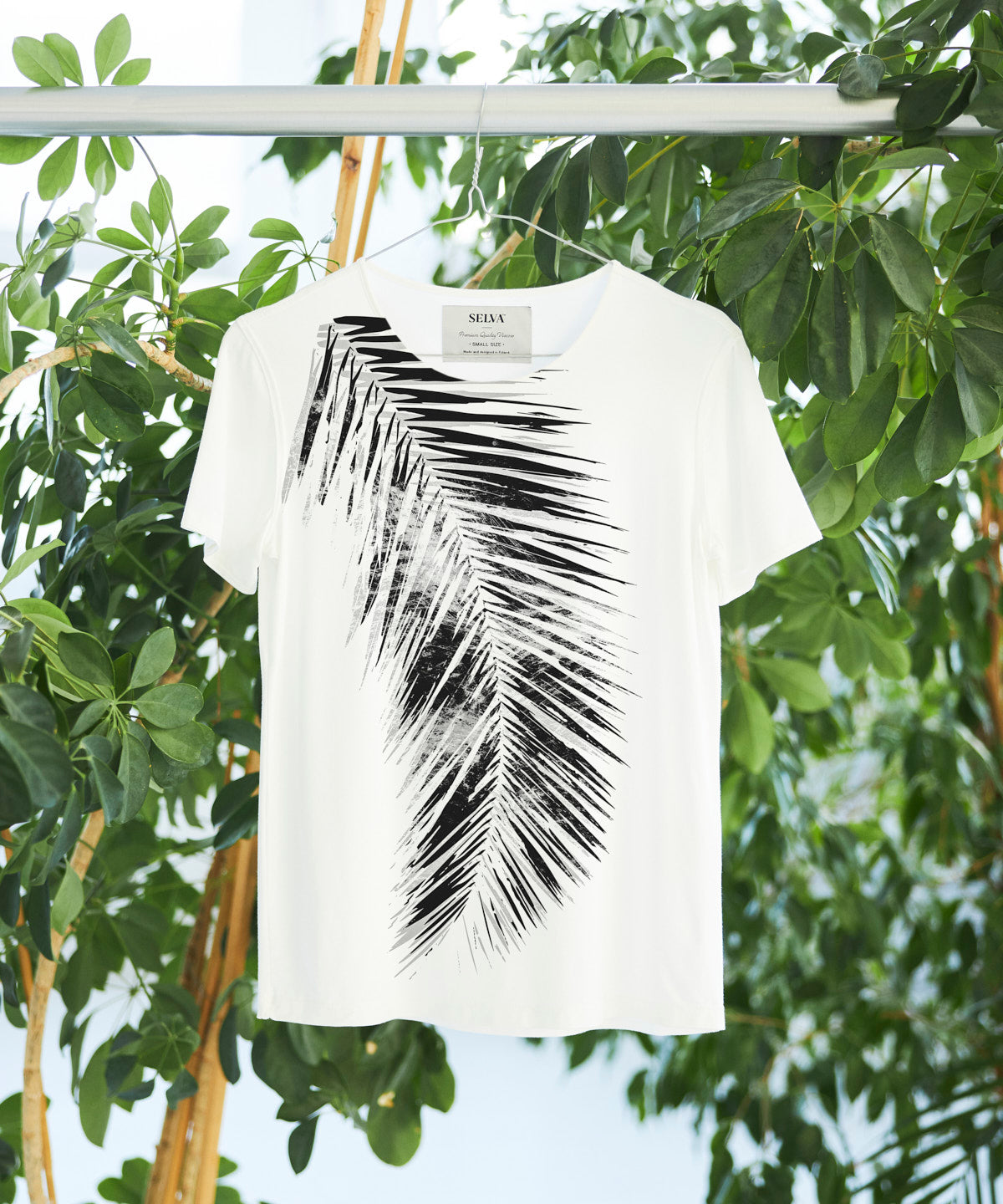 Gray Leaf T-shirt Woman