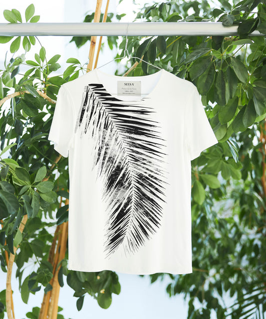 Gray Leaf T-shirt Woman