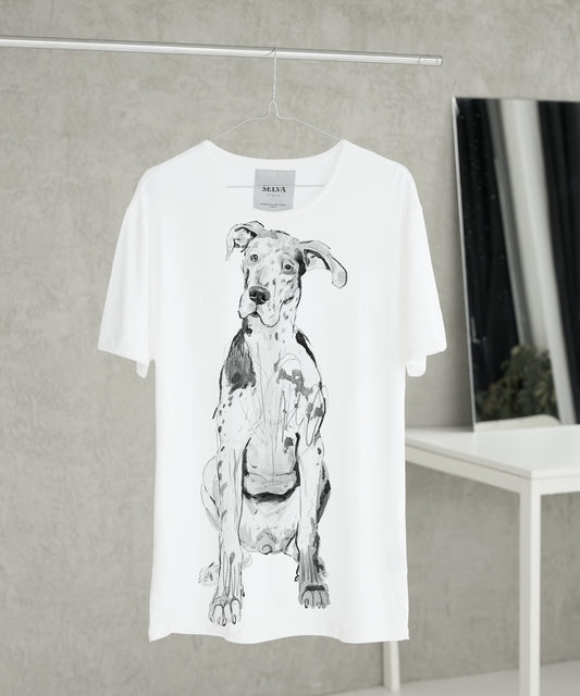 Great Dane No. 2 Men's White T-Shirt