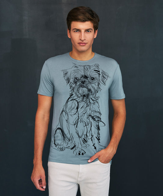 Brussels Griffon Men's Storm Cloud T-Shirt