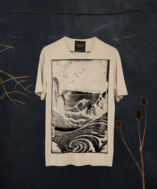 Hiroshige no. 46 Men’s T-Shirt – hummus