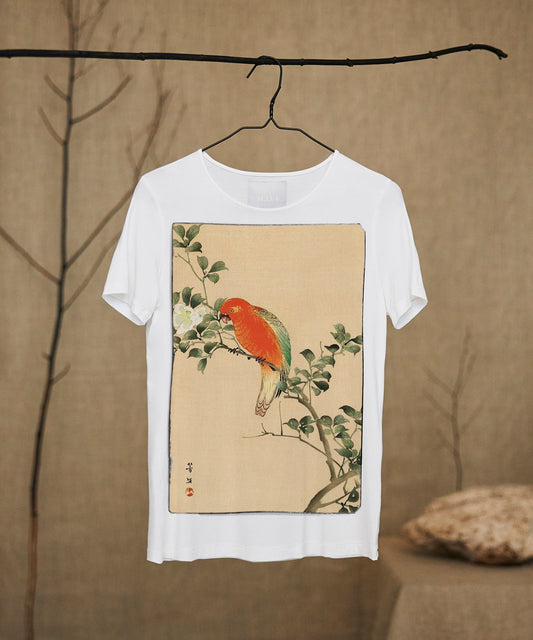 Hobun Kikuch T-shirt Woman white