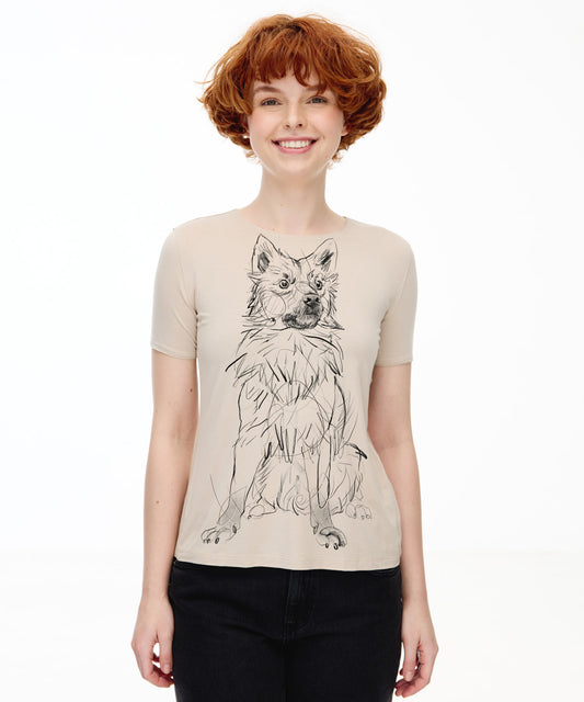 Icelandic Sheepdog Women's Hummus T-Shirt