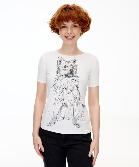 Icelandic Sheepdog Women's White T-Shirt