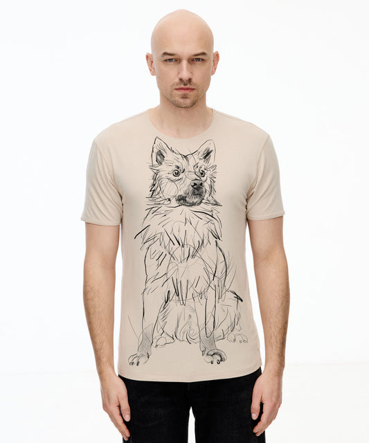 Icelandic Sheepdog Men's Hummus T-Shirt