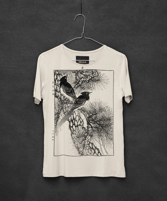 Imao Keinen no. 3 hummus "Two Black Headed Birds - Keinen Gafu"