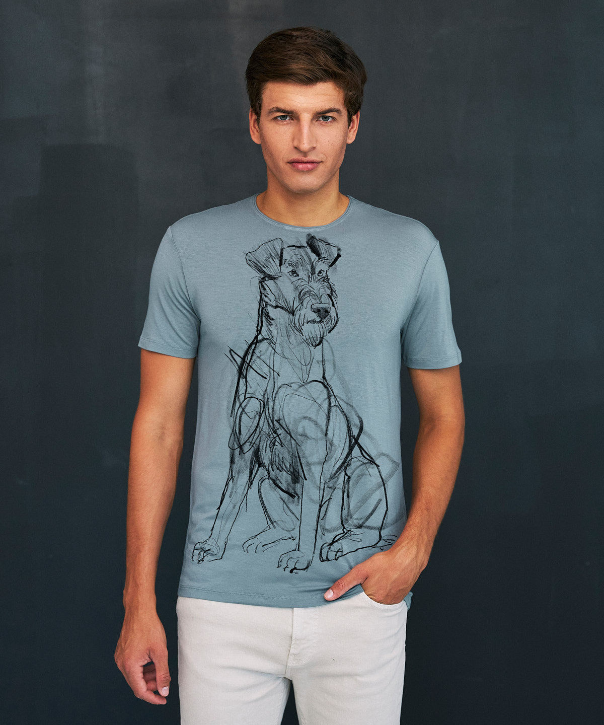 Irish Terrier Men's Storm Cloud T-Shirt