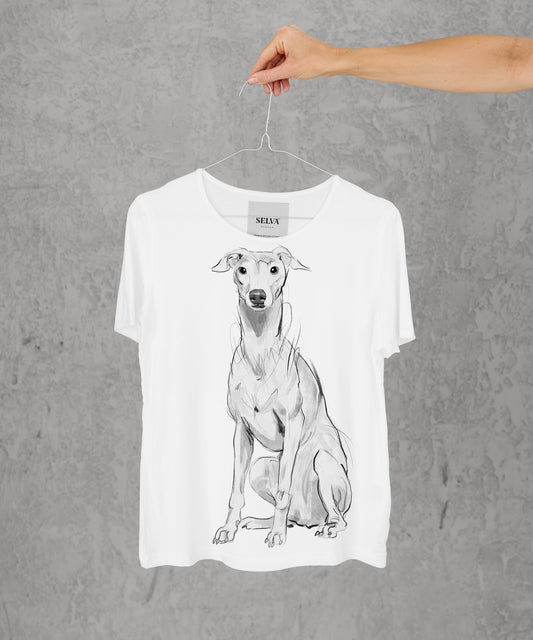 Italian Greyhound Women's White T-Shirt