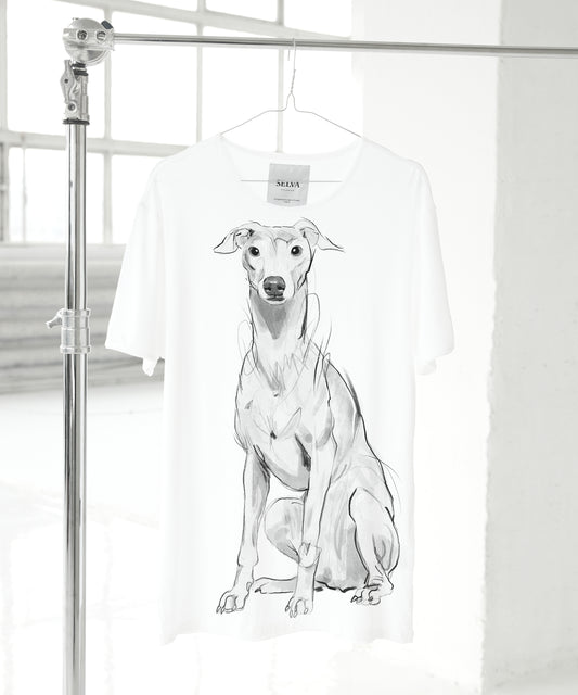 Italian Greyhound Men's White T-Shirt