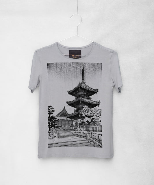 Ito Nisaburo no. 2 storm cloud "The Pagoda of Kiyomizu Temple in Kyoto"