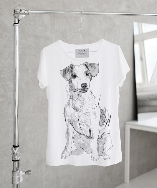 Jack Russell Terrier No. 2 Women's White T-Shirt