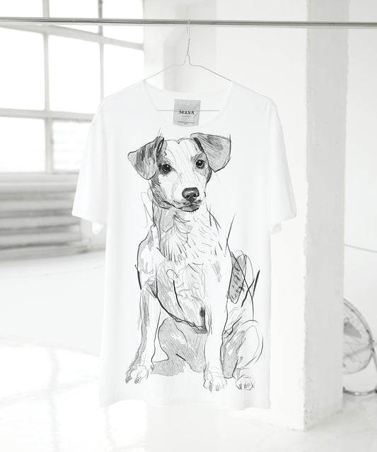 Jack Russell Terrier No. 2 Men's White T-Shirt