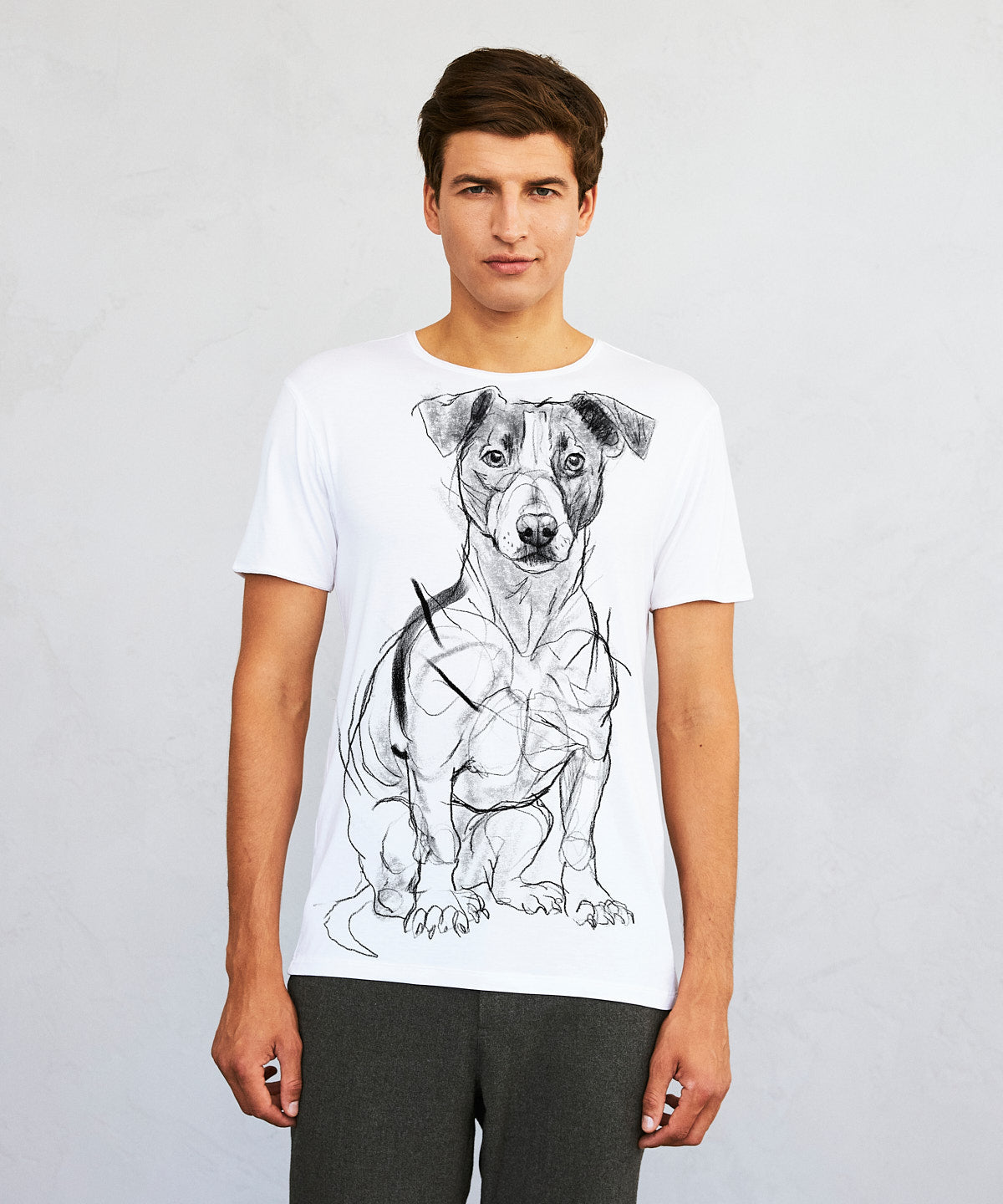 Jack Russell Terrier No. 1 Men's White T-Shirt