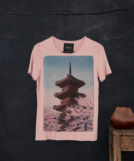 Kawase Hasui T-shirt Woman light pink