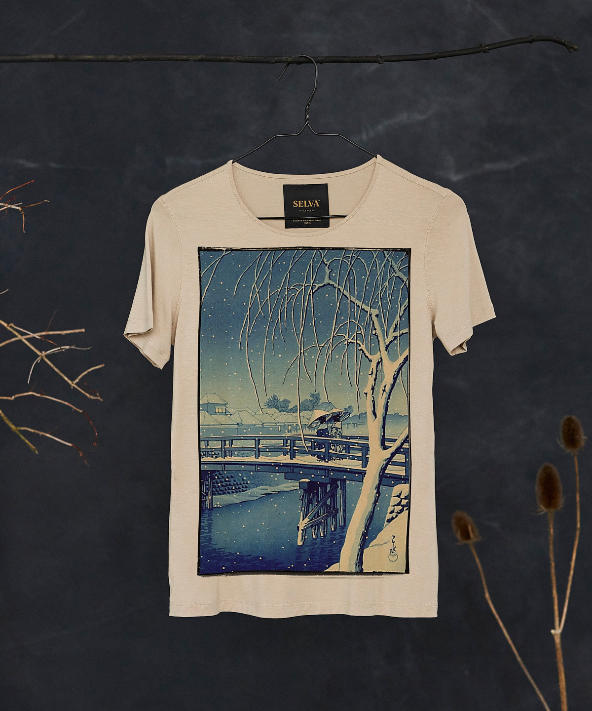 Kawase Hasui no.2 T-shirt Woman hummus