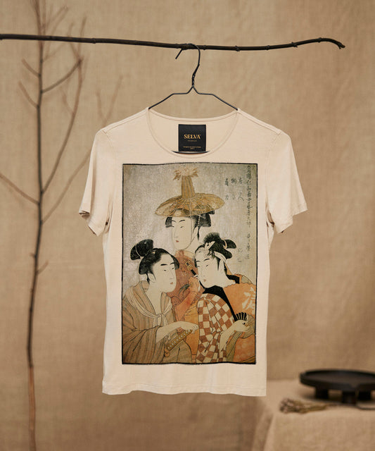 Koszulka damska - Kitagawa Utamaro No. 74 - Hummus
