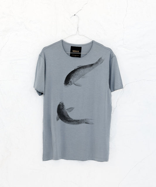 Koi Unknown Artist Men’s T-Shirt - storm cloud