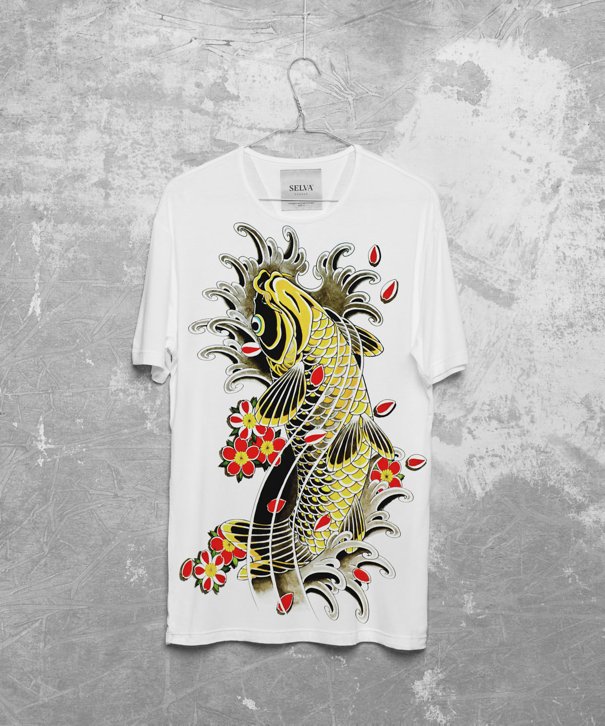 Koi no.2 white t-shirt men