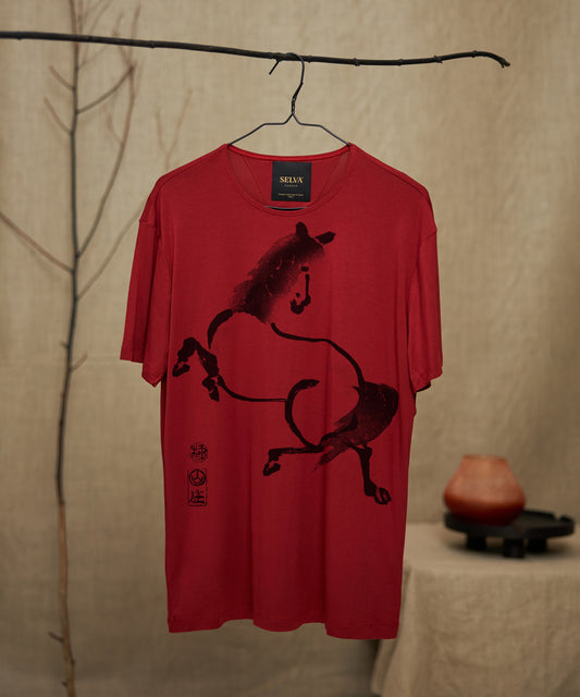 Kunisada no. 43 Men’s T-Shirt – marsala