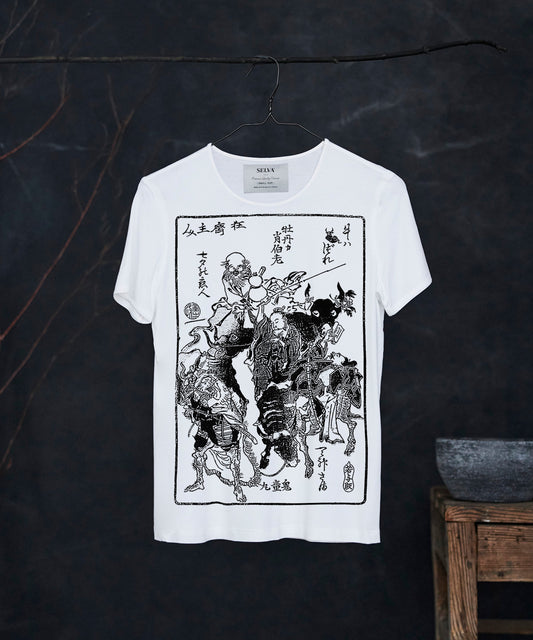 Kawanabe Kyosai T-shirt Woman white
