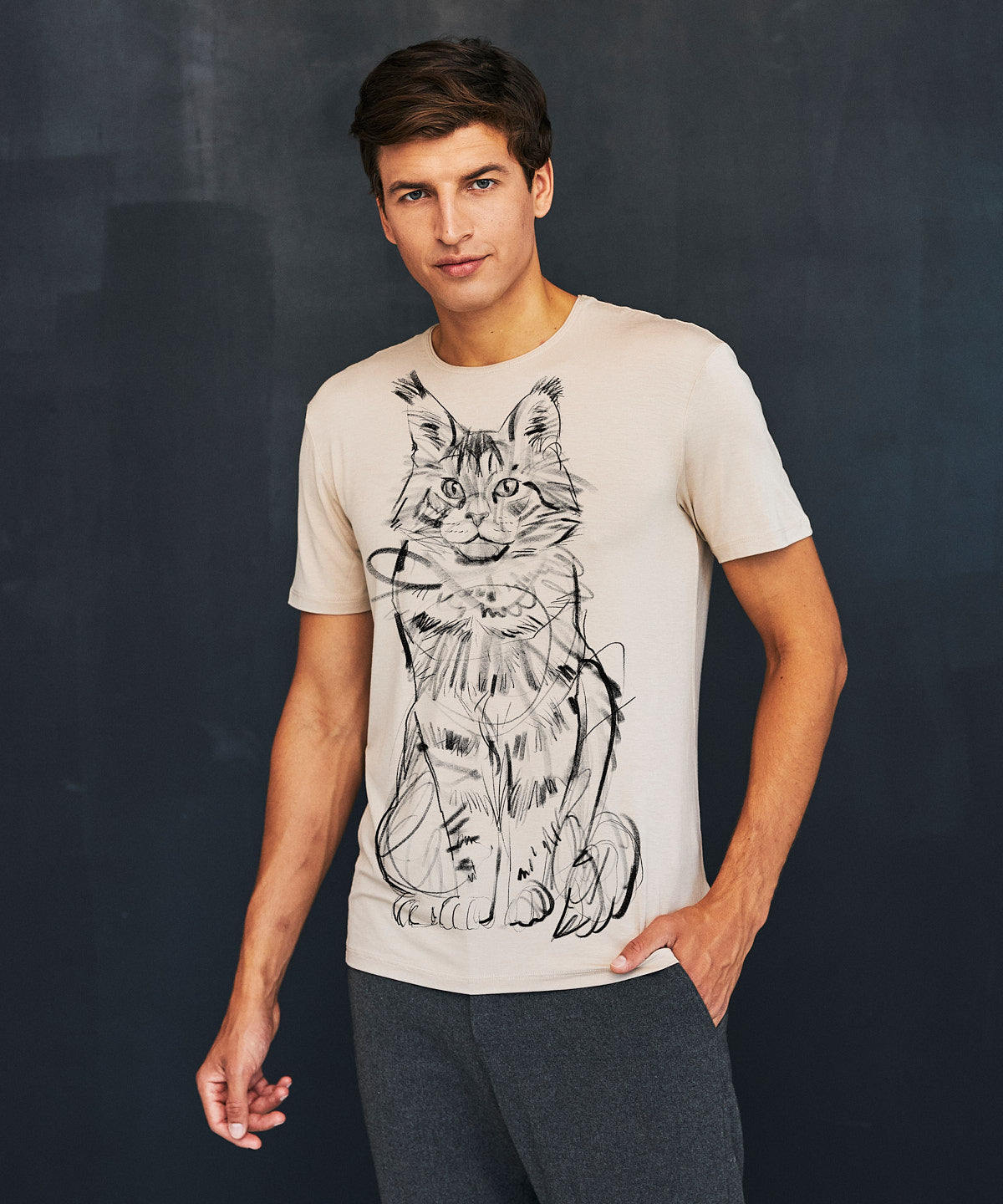 Maine Coon Men's Hummus T-Shirt