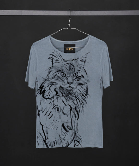 Norwegian Forest Cat Women's Storm Cloud T-Shirt