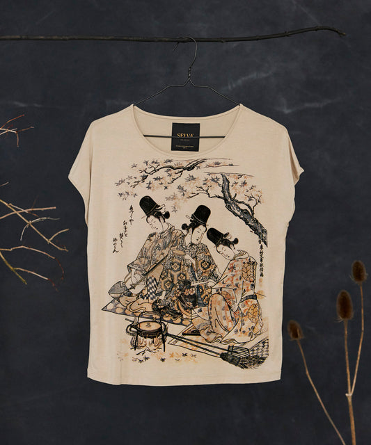 Okumura Masanobu no.1 hummus t-shirt woman
