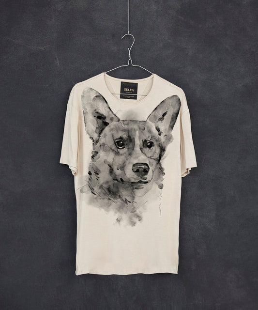Pembroke corgi hummus t-shirt MAN