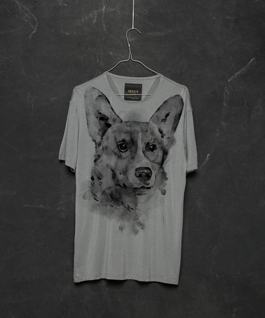 Pembroke corgi storm cloud t-shirt MAN