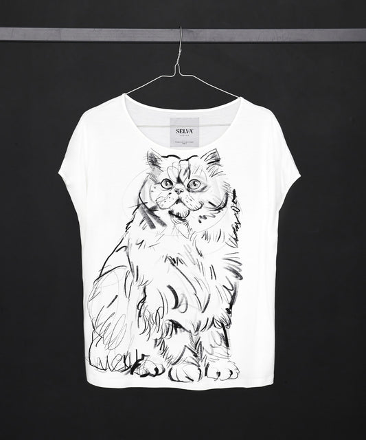 Persian Cat No. 2 Women's White T-Shirt