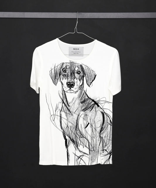 Doberman Pinscher No. 2 Women's White T-Shirt