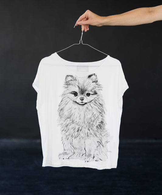 Koszulka damska - Pomeranian - No. 3 - Biała