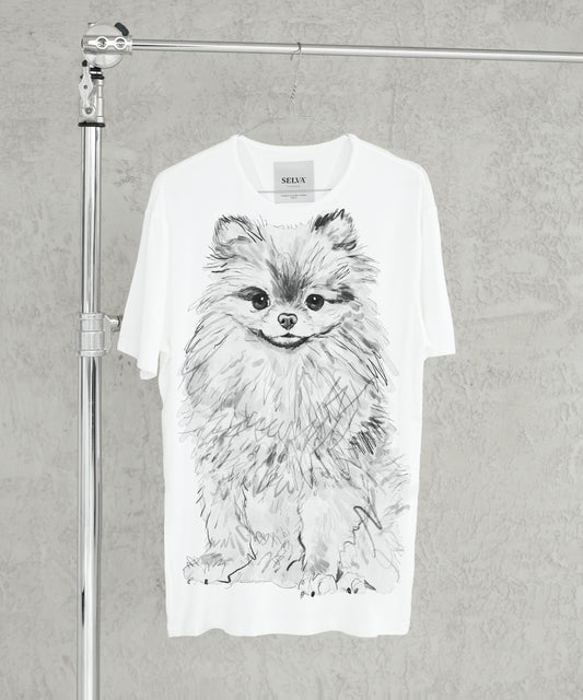 Koszulka męska - Pomeranian - No. 3 - Biała
