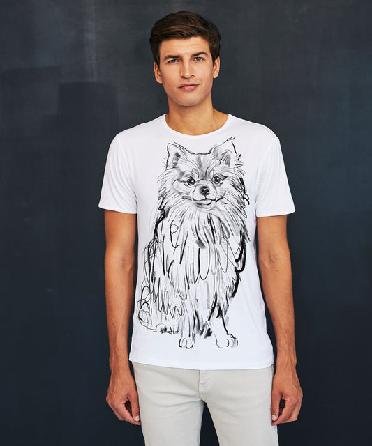 Pomeranian No. 2 Men's White T-Shirt