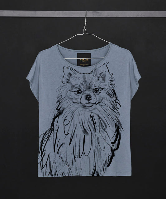 Koszulka damska - Pomeranian - No. 2 - Storm Cloud