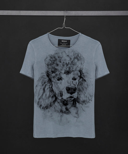 Koszulka damska - Poodle - No. 2 - Storm Cloud