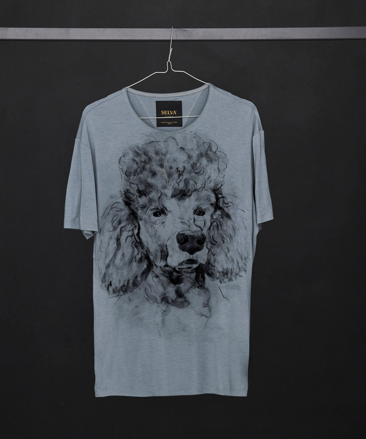 Koszulka męska - Poodle - No. 2 - Storm Cloud
