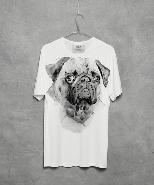 Pug No. 2 Men's White T-Shirt