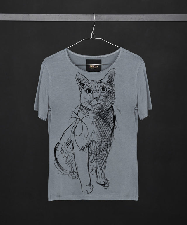 Russian Blue  Women's Storm Cloud T-Shirt
