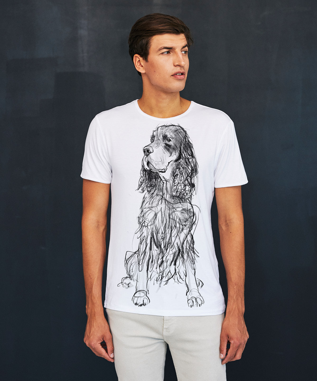 Gordon Setter Men's White T-Shirt