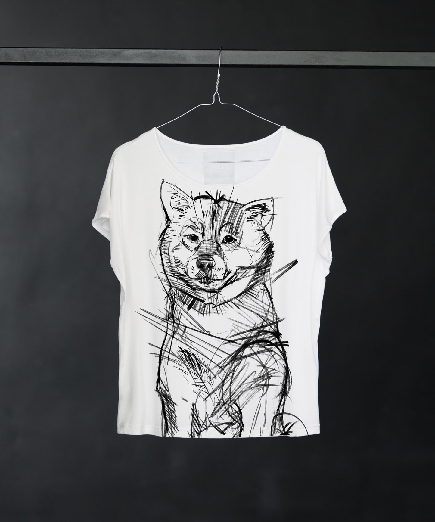 Koszulka damska - Shiba Inu - No. 1 - Biała