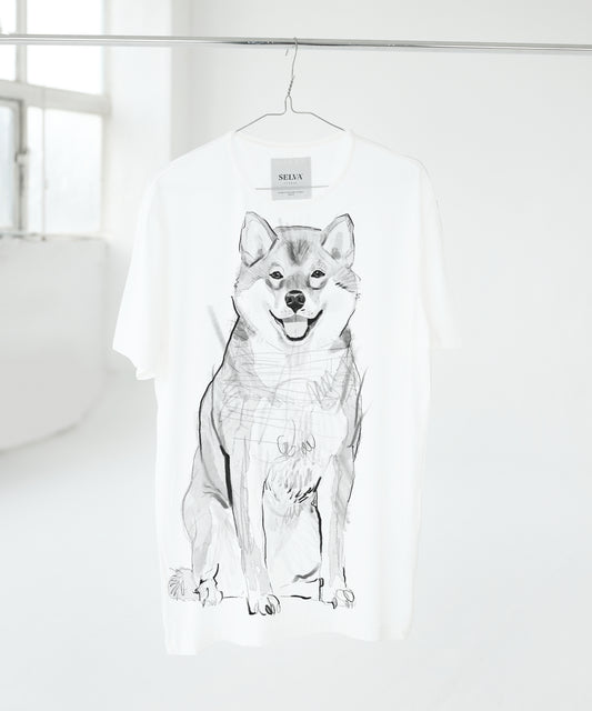 Koszulka męska - Shiba Inu - No. 3 - Biała
