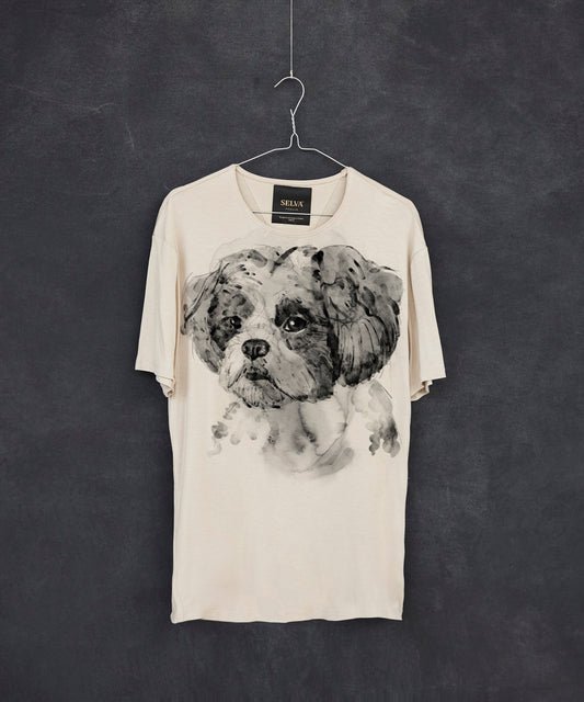 Koszulka męska - Shih tzu - No. 2 - Hummus