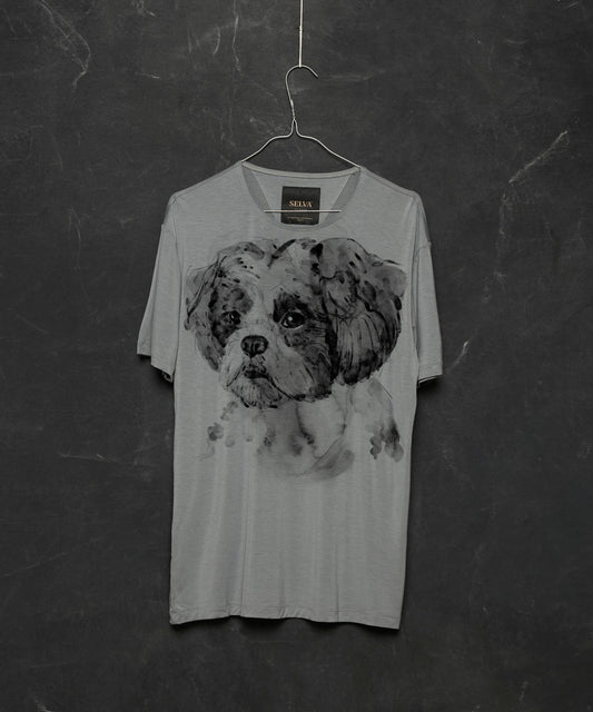 Koszulka męska - Shih tzu - No. 2 - Storm Cloud