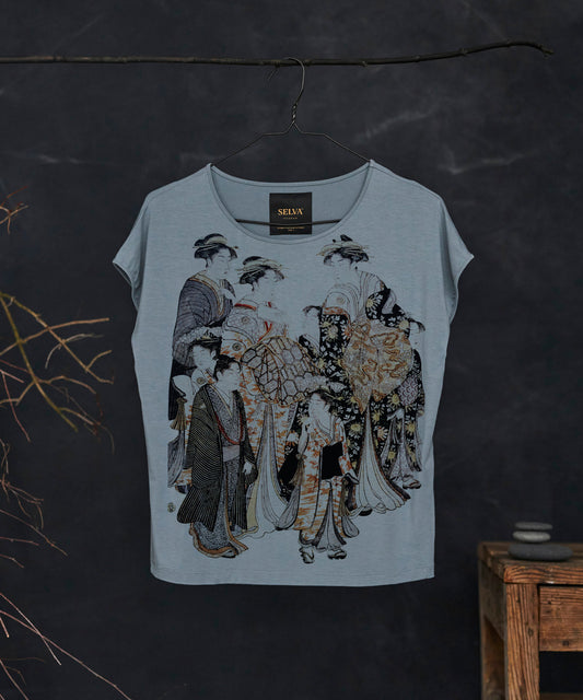 Katsukawa Shuncho no. 1 T-shirt Woman storm cloud