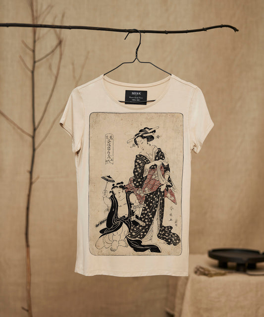 Katsukawa Shunsen T-shirt Woman hummus