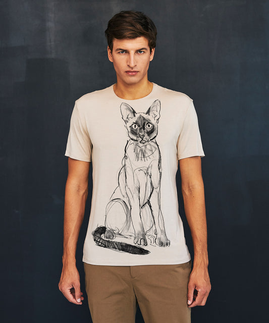 Siamese Cat Men's Hummus T-Shirt