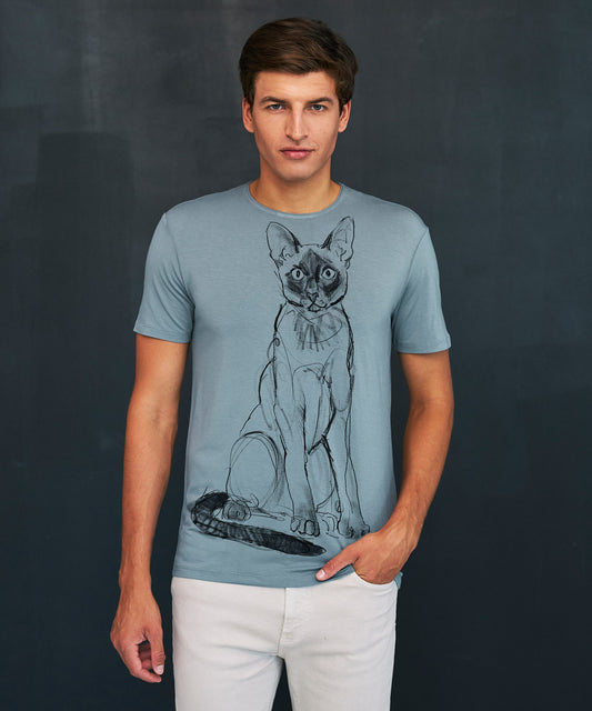 Siamese Cat Men's Storm Cloud T-Shirt