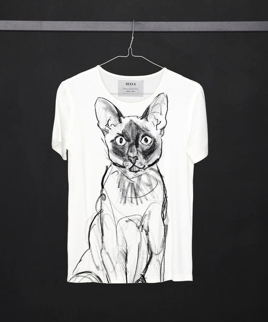Siamese Cat Women's White T-Shirt