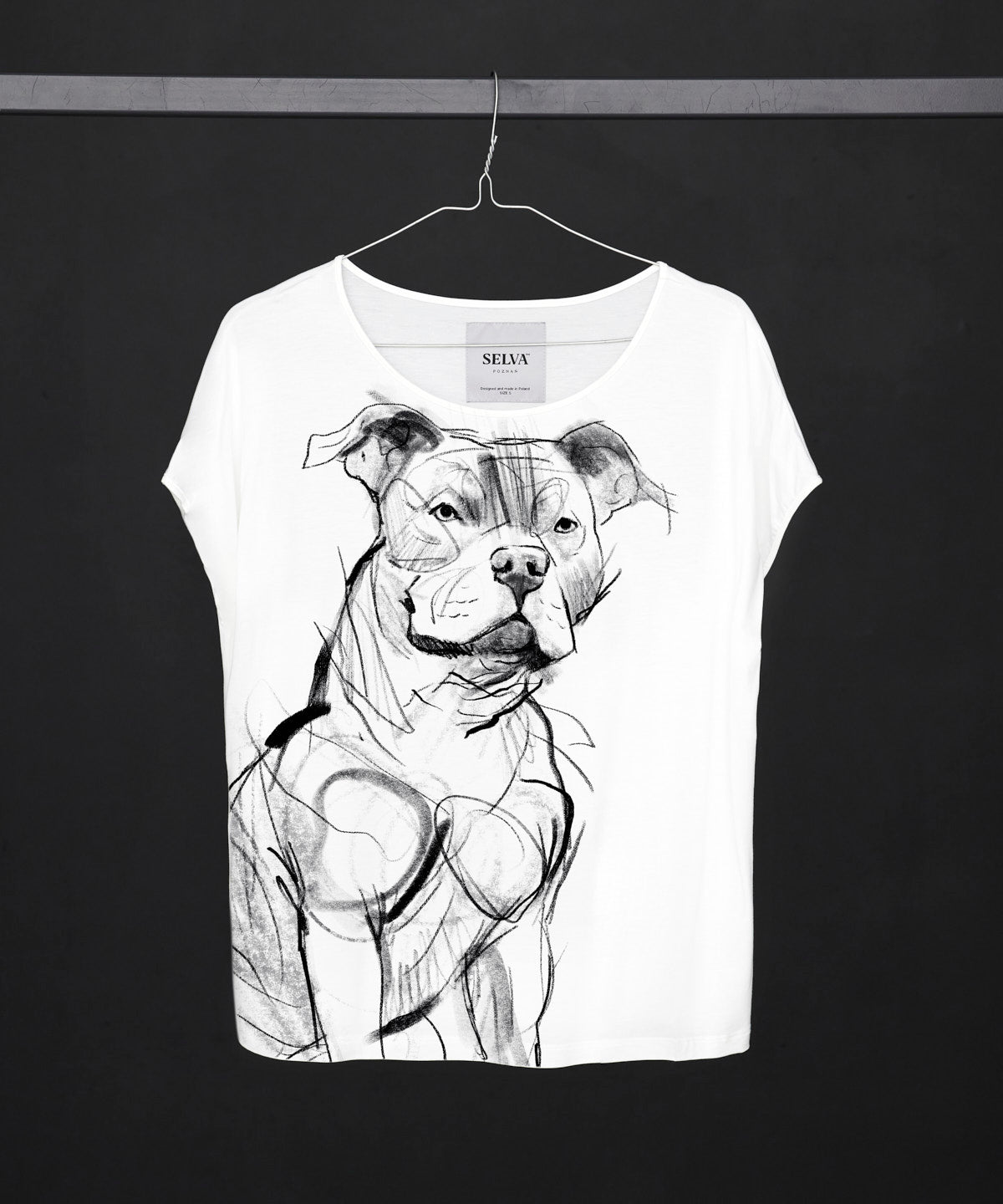 Koszulka damska - Staffordshire Bull Terrier - No. 1 -  Biała